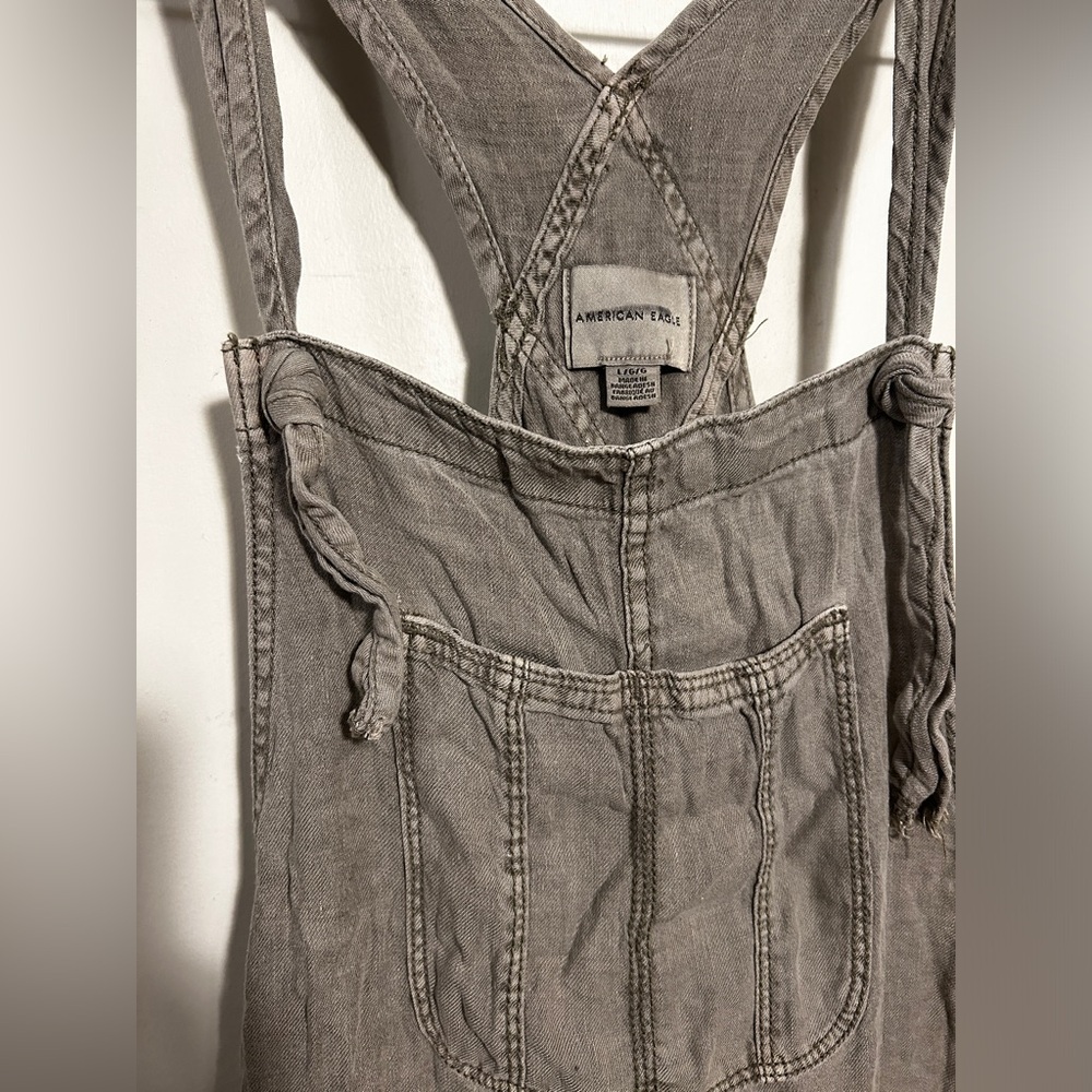 American Eagle Canvas overalls